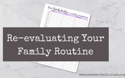 Re-Evaluating Your Family Routine